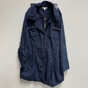 Cabi brand women’s navy blue shirt, dress size medium
